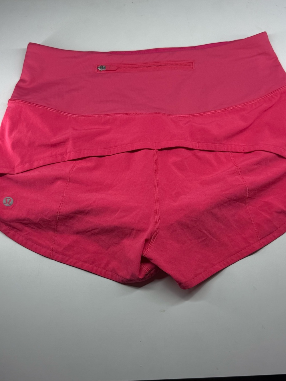 lululemon athletica Women's Hot Pink Run Shorts with High Waist